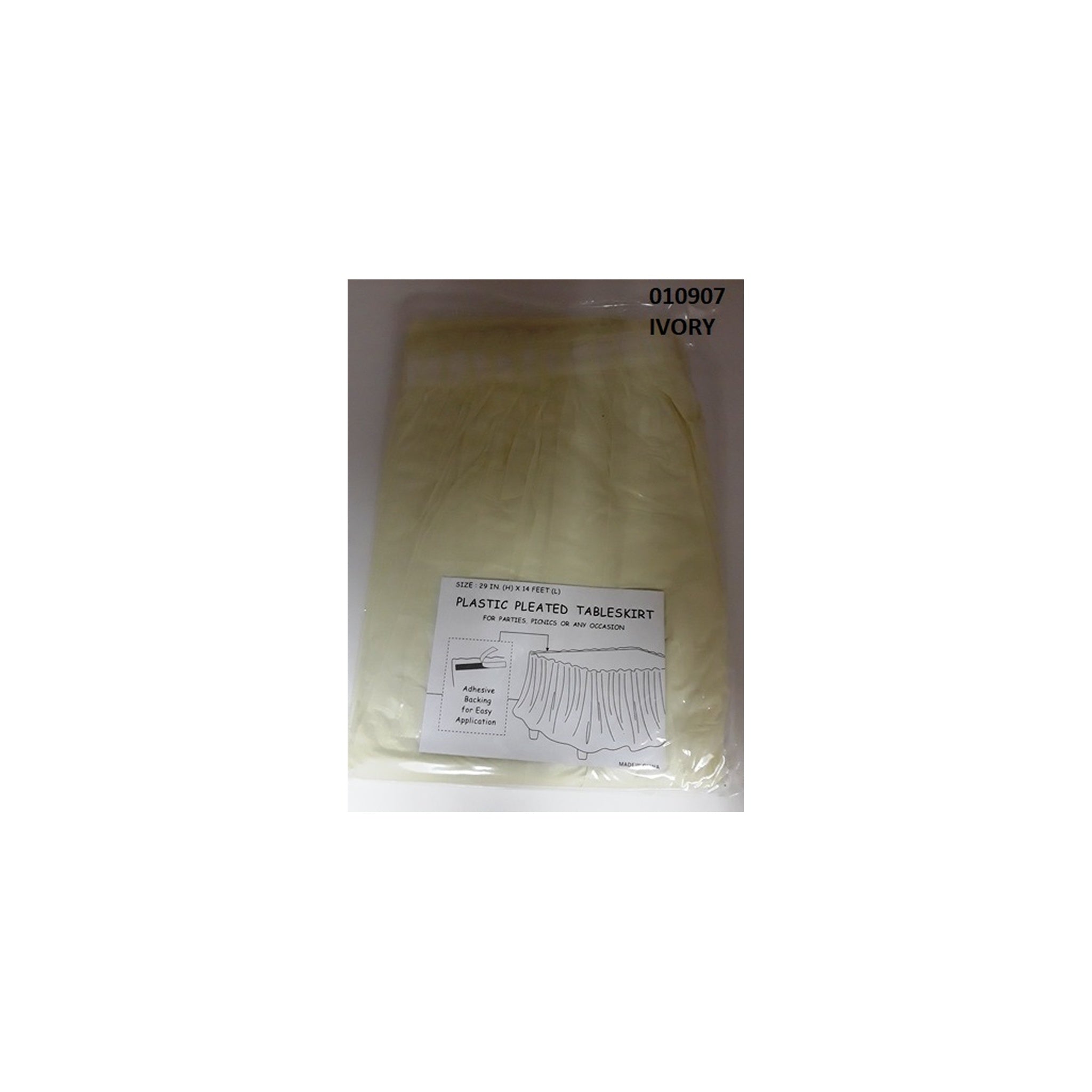 (c) Table Skirt Ivory
